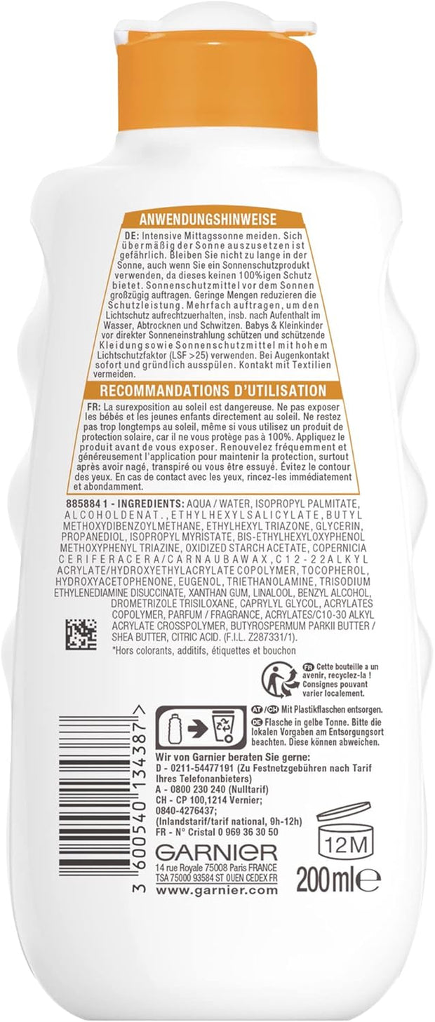 Ambre Solaire Sun Protection Milk SPF 30 Moisturising Sun Cream with Shea Butter (1 X 200 Ml)