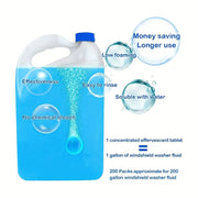 Effervescent Windshield Washer Tablets – Powerful Cleaning for a Crystal-Clear View!