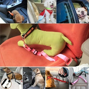 Adjustable Car Safety Seatbelt for Dogs & Cats – Secure Pet Harness Lead for Vehicles