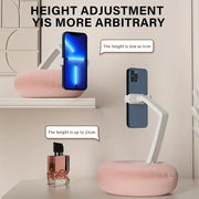 Mini Plush Pillow Phone Holder – Soft, Adjustable & Multi-Angle Stand for iPhone & Samsung