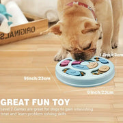 Interactive Dog Slow Feeder & Puzzle Toy – Stimulating Food Hiding Bowl for Smart Training