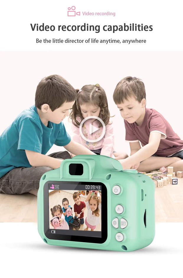 Kids Digital Camera – Vintage-Style Toy Camera | Perfect Gift for Kids & Outdoor Photography