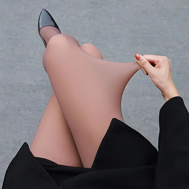 Fake Translucent High-Waist Pantyhose – Stylish, Durable & Snag-Resistant! ✨🖤