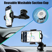 Universal Car Phone Holder 360 Rotation Windscreen / Dashboard Suction Mount